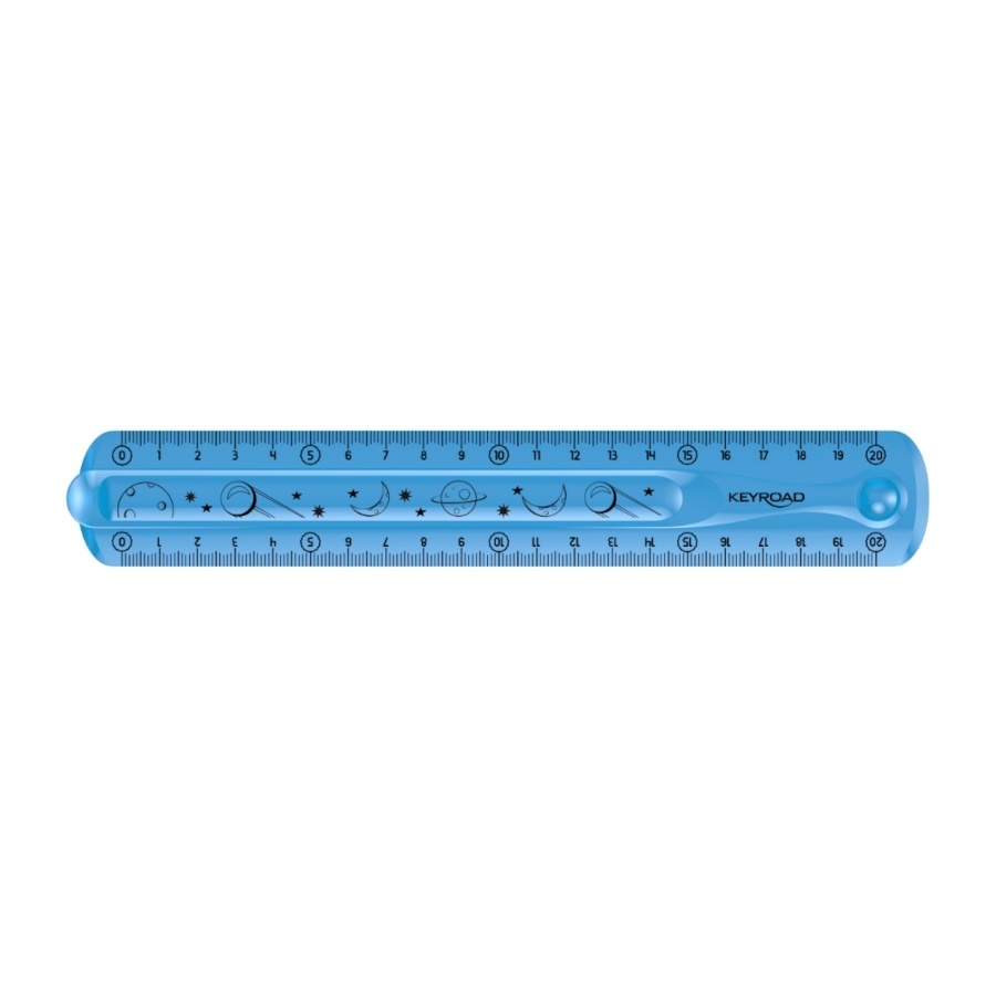 Pravítko 20 cm KeyRoad Flexi - ohebné / mix barev