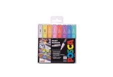 Sada akrylových popisovačů - 8 ks / mix pastelových barev