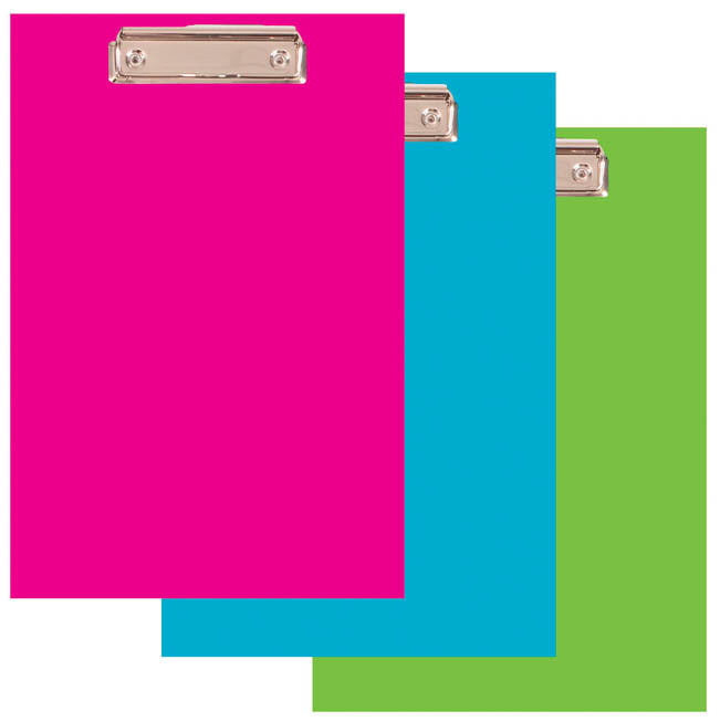 Podložka A4 s klipem PVC Office - modrá pastelová