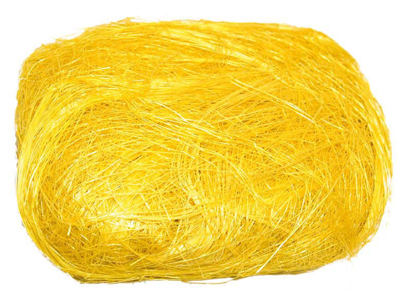 Dekorační sisal - 30 g / žlutý