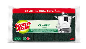 Houba na nádobí 3M Scotch Brite - 2 + 1 zdarma