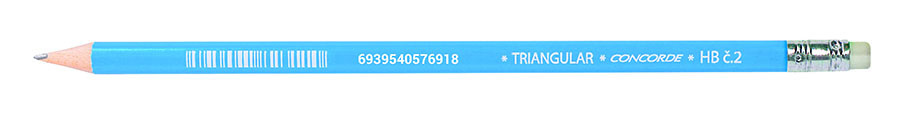 Tužka CONCORDE trojhranná - č.2 / HB / s pryží