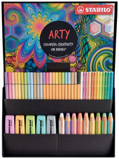 Kreativní sada Pastel STABILO® ARTY - 50 ks