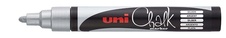 Popisovač křídový UNI Chalk Marker PWE-5M / stříbrná