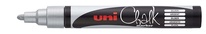 Popisovač křídový UNI Chalk Marker PWE-5M / stříbrná