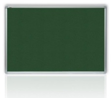 Tabule filcová v hliníkovém rámu - 100 x 150 cm / zelená