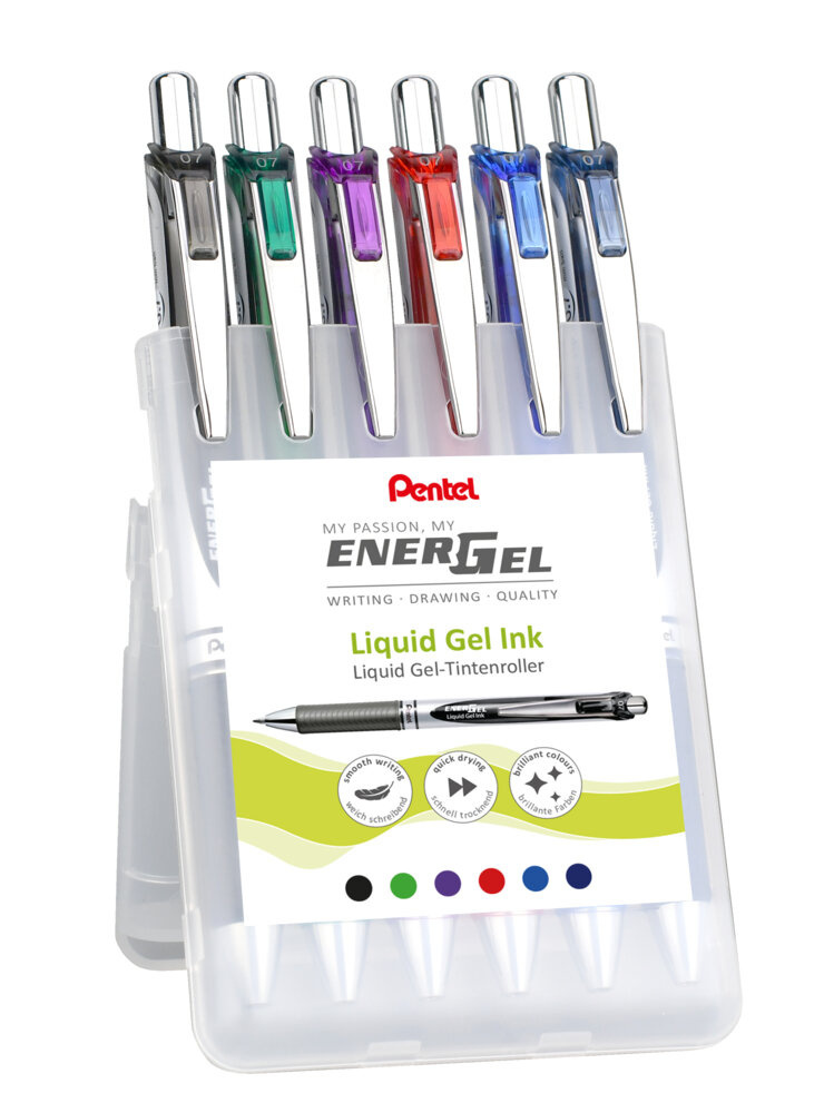 Roller Pentel EnerGel BL77 - sada 6 ks