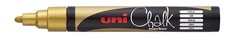 Popisovač křídový UNI Chalk Marker PWE-5M / zlatá