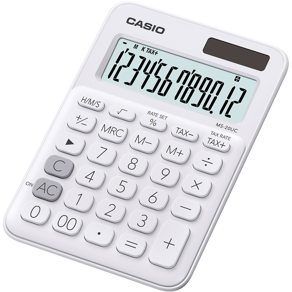 Kalkulačka Casio MS 20UC displej 12 míst / bílá