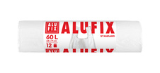 Alufix pytle do koše se zavazováním 64x71 + 16 cm 60 l 12 ks bílé
