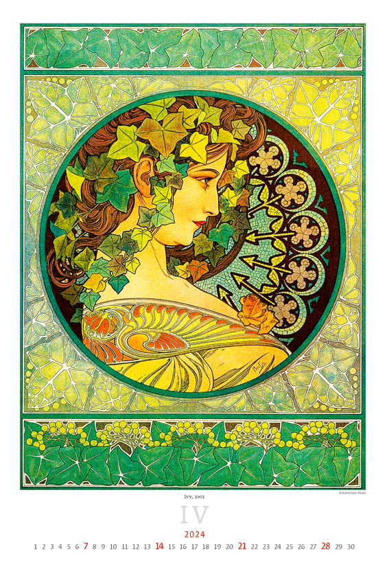 Kalendář nástěnný Exclusive Edition - Mucha / N259