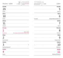 Diář kapesní LAMINO - čtrnáctidenní / design 6