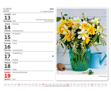 Kalendář stolní MINI Květiny / SM07