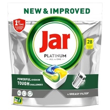JAR tablety do myčky Platinum All-in-One Yellow 3v1 / 28 ks