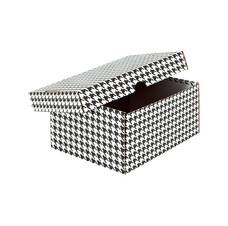 Krabice Emba úložná s víkem - bílá / A5 / 22 x 15,5 x 10 cm