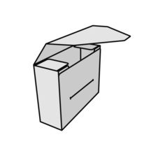 Archivní box Emba pro dlouhodobou archivaci /  35 cm x 26 cm x 11 cm