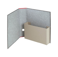 Pořadač archivní Emba A4 papírový /  8 cm /  červená