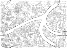 Fakt velká omalovánka Pohádky