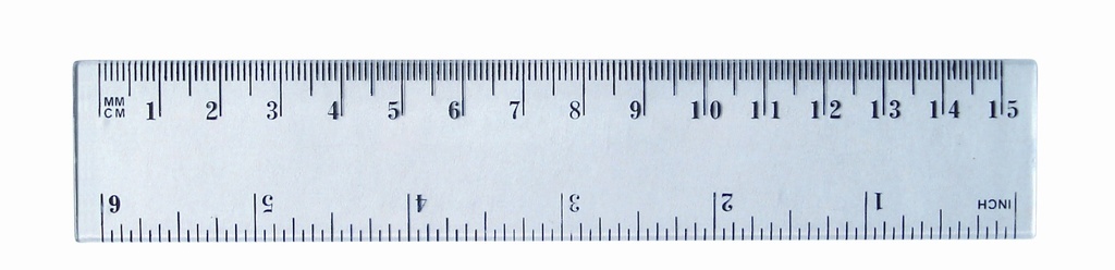 Pravítko 15 cm - transparentní