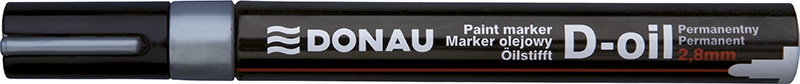 Popisovač olejový Donau D-oli - stříbrná / 2,8 mm