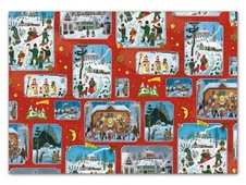 Vánoční balicí papír - Josef Lada 100 x 70 cm