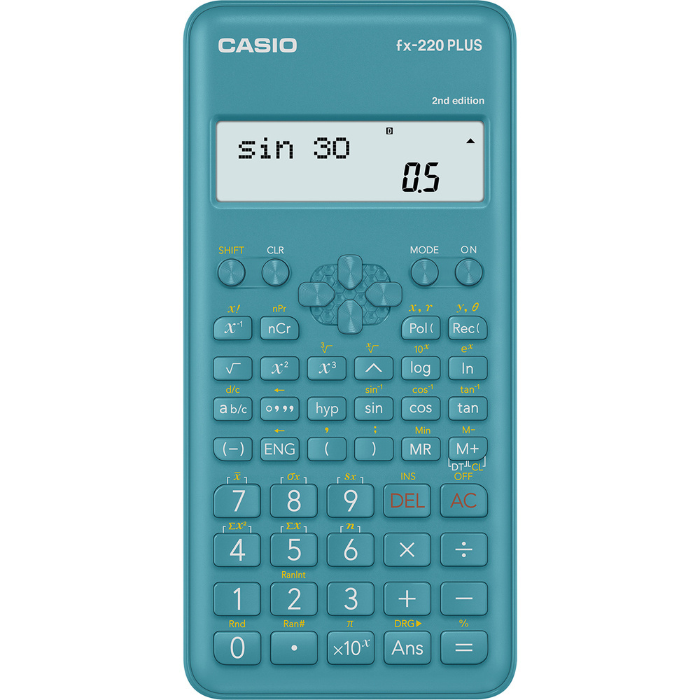 Casio FX 220 plus 2E školní kalkulačka displej 10+2 místa