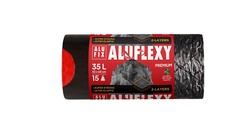 Pytle Alufix Aluflexy stahovací - 53x60cm / 35l / 28my / 15ks / stříbrnočerná