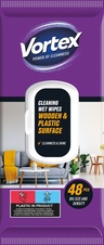 Vlhčené ubrousky VORTEX - na dřevěné povrchy / 48 ks