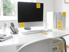 Samolepicí bločky Post-it silně lepicí - 76 x 76 mm / 90 lístků / žlutá