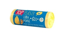 Pytle do koše na tříděný odpad - 60L / 30 ks / 10 my / žluté 