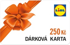 DÁREK karta LIDL v hodnotě 250,- Kč
