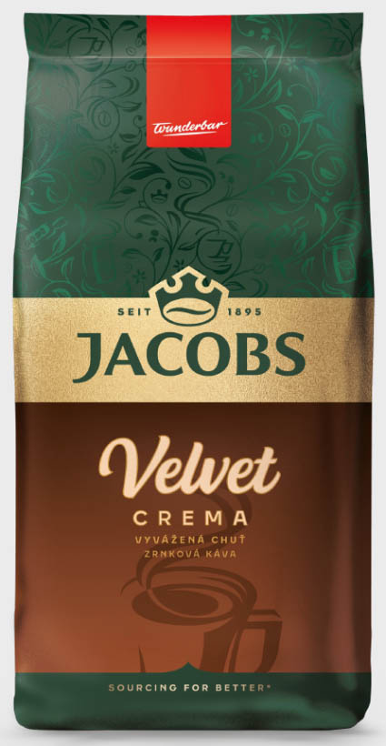 Zrnková káva Jacobs Velvet Cream / 1 kg