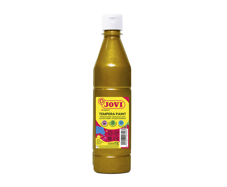 Tekuté temperové barvy JOVI v lahvi - 500 ml / zlatá