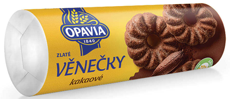 Opavia Zlaté Věnečky kakaové sušenky 150g