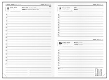 Diář VIVELLA - A5 / denní / světle modrá