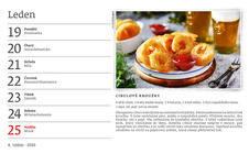 Kalendář stolní obrázkový Hrníčková kuchařka / S08