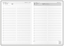 Diář VIVELLA - A4 / denní / černá