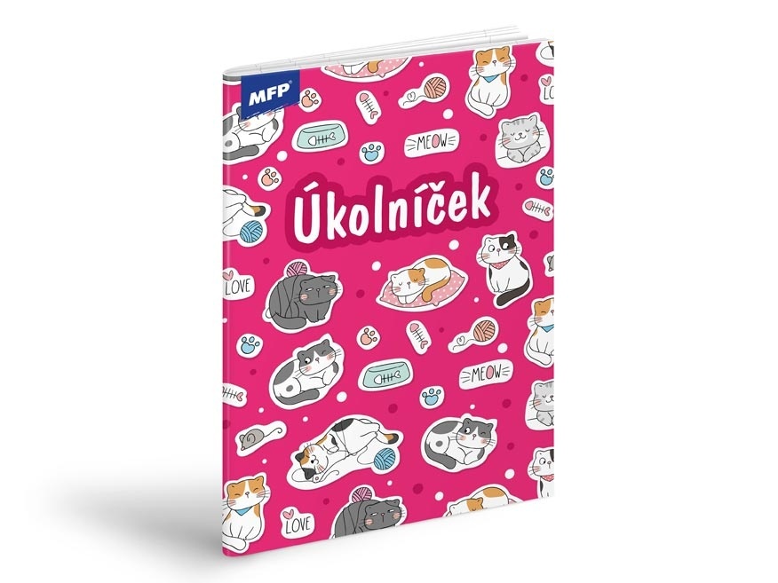 Úkolníčky - A5 / mix motivů zvířátka pro holky