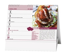 Kalendář stolní obrázkový Regionální kuchyně / BSD14