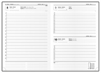 Diář DENY - A5 / denní / červená