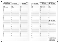 Diář NUBA - A5 / týdenní / antracitová