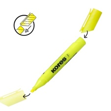 Zvýrazňovač Kores High Liner PLUS / sada 4 ks
