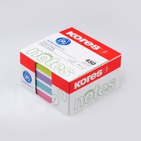 Samolepicí bloček Kores Cubo Pastel - 75 x 75 mm / 450 lístků