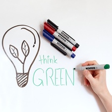 Popisovač Kores K-Marker Whiteboard ECO - sada 4 ks / kulatý hrot
