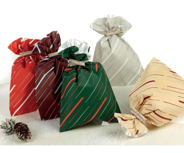 Vánoční sáčky celofánové 20x32 cm - mix