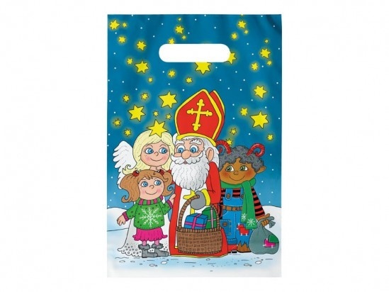 Taška Mikuláš S - mix s průhmatem 20 x 30 cm