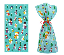 Sáčky vánoční - Sněhulák 20 x 40 cm