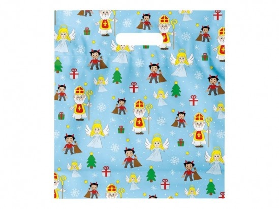 Taška Mikuláš M - mix s průhmatem 29 x 32 cm