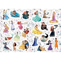 Omalovánky A4 se samolepkami - Disney Princezny