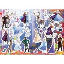 Omalovánky A4 se samolepkami - Ledové království